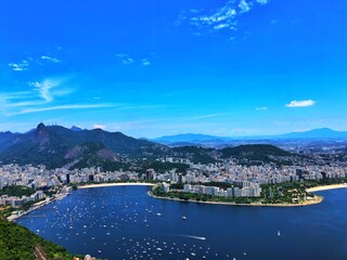 Fototapeta na wymiar View of Rio de Janeiro, Botafogo Beach