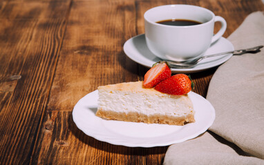 cheesecake new york and coffee 