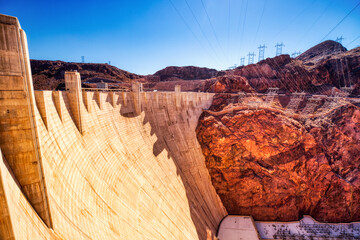 View of the Hoover Dam in Nevada