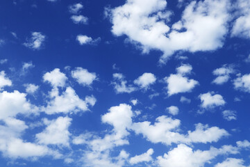 Blue sky with white clouds