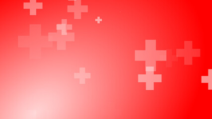 Medical health red cross pattern healthcare background.