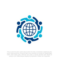 Human Resources Consulting Company, Global Community Logo	
