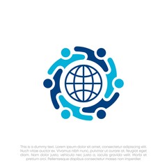 Human Resources Consulting Company, Global Community Logo	
