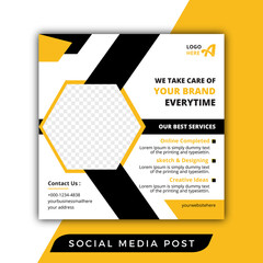 brand design social media post template 
