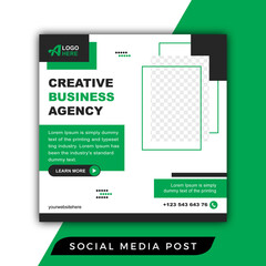 creative agency social media post template