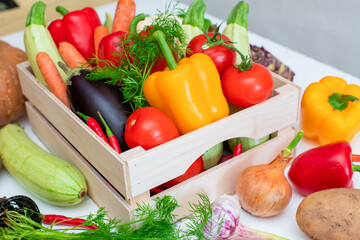 Farm organic natural fresh vegetables. For a raw, balanced vegan diet. Healthy lifestyle for diet and detox