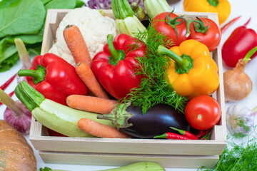 Farm organic natural fresh vegetables. For a raw, balanced vegan diet. Healthy lifestyle for diet and detox