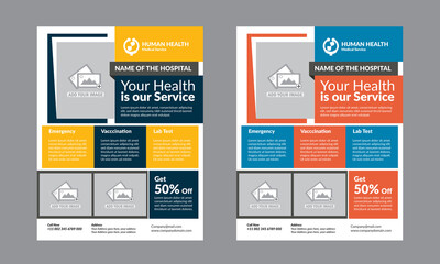 Health Flyer Template Design very unique and classic design