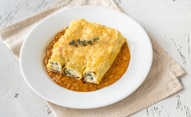 Spinach and Ricotta Cannelloni