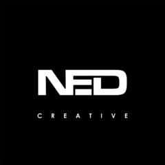 NED Letter Initial Logo Design Template Vector Illustration