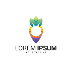 Creative and modern leaf for natural and environment logo design vector editable