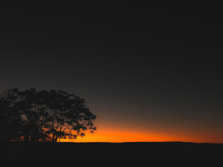 Obraz na płótnie Canvas Night-sunset