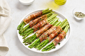 Bacon wrapped asparagus