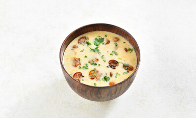 Creamy mushroom soup