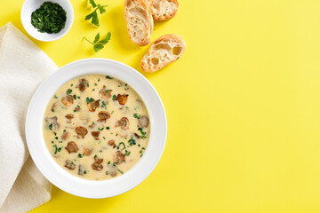 Creamy mushroom soup