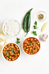Indian style roasted chickpeas