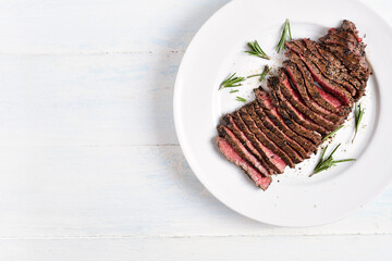 Grilled beef steak