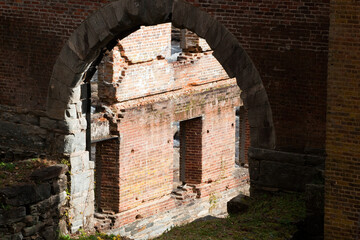 Fototapeta premium Brick Building Ruins in Georgia, USA