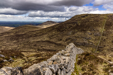 Western Mournes, Hen, Eagle mountains, Mourne and Slieve Croob rea of outstanding natural beauty,...