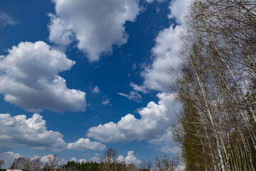 Blue sky with clouds