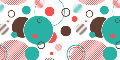 Minimalism concept design background. Abstract round circles illustration. 