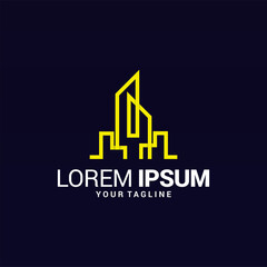 Real estate or Building logo design template with modern concept