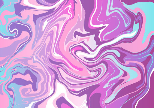 Marble slab, slice or abstract texture of liquid marble in violet pink palette. Modern trendy epoxy resin background for cover designs, case, wrapping paper, greeting cards. Luxury Bright print.