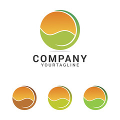 Creative and modern leaf for natural and environment logo design