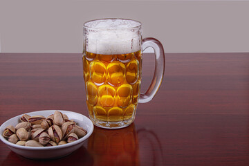 Beer with nuts. .