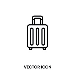 Baggage vector icon. Modern, simple flat vector illustration for website or mobile app.Luggage symbol, logo illustration. Pixel perfect vector graphics