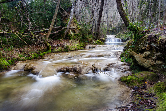 Route of the water of Bergonzo, Alava, Spain.