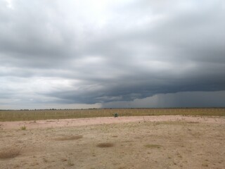 clouds over the river