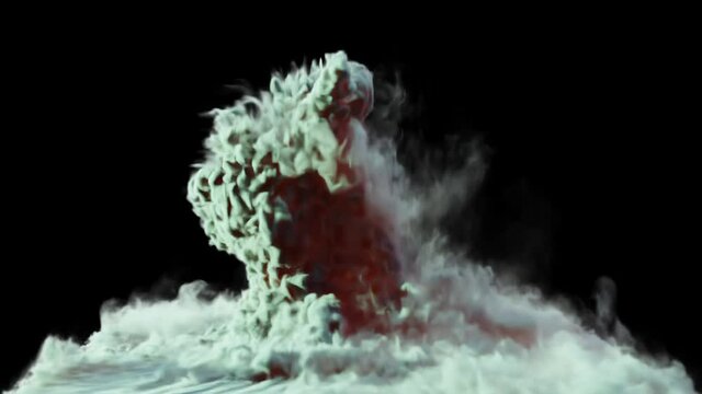 Smoke silhouette of a house dancer, man, bboy, breaker, house dance,  breaking on the dark black background, Smoke. Hip-hop dancer. Background can be changed to any other. 3d render