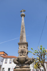 Obraz premium Largo de Santiago in Braga. Largo de Santiago divided in three nucleus: Medieval Tower, Medina collection and Museum Pio XII. Braga, Portugal.