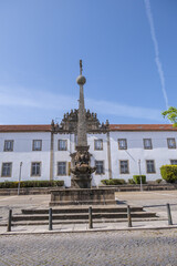 Fototapeta premium Largo de Santiago in Braga. Largo de Santiago divided in three nucleus: Medieval Tower, Medina collection and Museum Pio XII. Braga, Portugal.