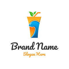 Drink Juice Ocean Logo Design