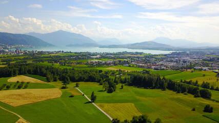 Fototapeta na wymiar Stunning countryside view of Zug canton
