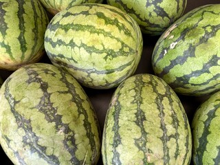 melons in a market