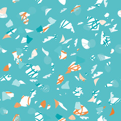 Fototapeta premium Terrazzo seamless pattern. Gentle classic flooring