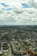 Naklejka na ściany i meble City view of Düsseldorf, Germany