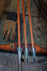 Traditional Bow Hunting Equipment - Vintage Style