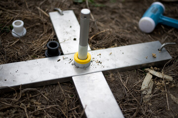 Soil sampling in agriculture farm