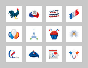 france icon set