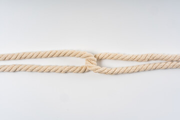 Ropes on a white background