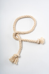 Ropes on a white background