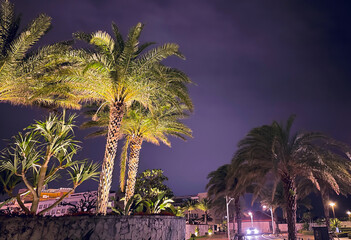 美浜タウンリゾート・アメリカンビレッジの夜景(沖縄県北谷町)