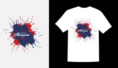 USA Memorial/independence Day t shirt design vector illustration