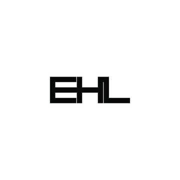 ehl letter original monogram logo design