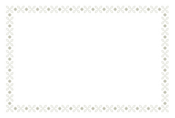 銀色　レース　フレーム