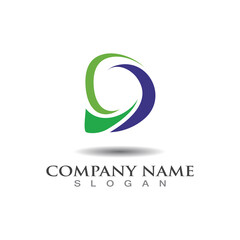 D letter business vector Concept illustration inspiration template